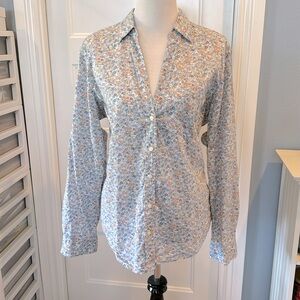 EUC button down Gap Perfect Shirt light weight floral XL